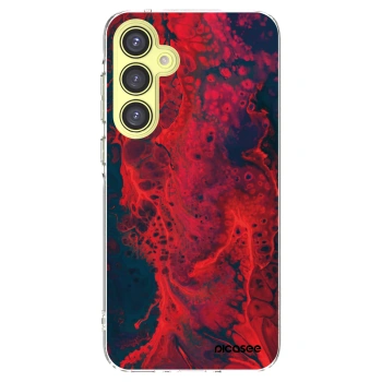 Picasee husă transparentă din silicon pentru Samsung Galaxy A35 5G A356B - Organic red