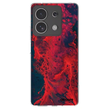 Picasee husă transparentă din silicon pentru Xiaomi Redmi Note 13 4G - Organic red
