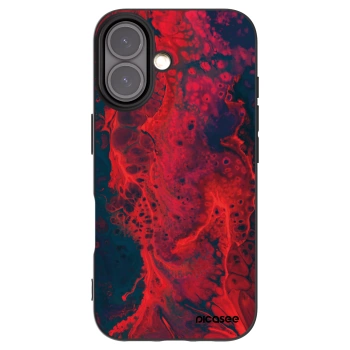 Picasee husă neagră din silicon pentru Apple iPhone 16 - Organic red