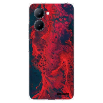Picasee husă transparentă din silicon pentru Realme C33 (2023) - Organic red