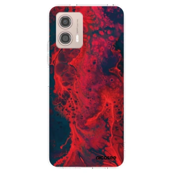 Picasee husă transparentă din silicon pentru Motorola Moto G53 5G - Organic red