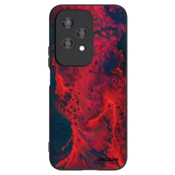 Picasee husă neagră din silicon pentru Honor 200 Lite - Organic red