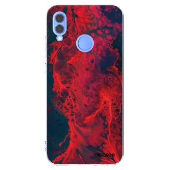 Picasee husă transparentă din silicon pentru Honor 10 Lite - Organic red