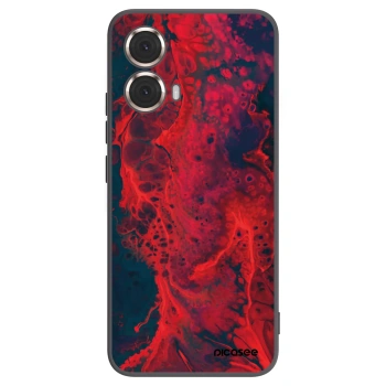 Picasee husă neagră din silicon pentru Motorola Moto G85 - Organic red