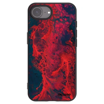 Picasee husă neagră din silicon pentru Apple iPhone 16e - Organic red