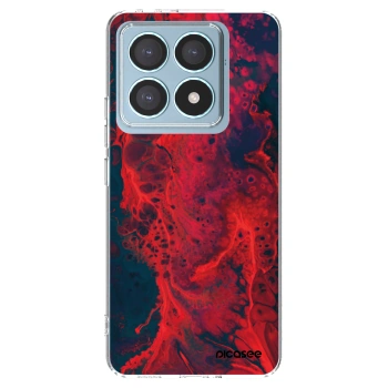 Picasee husă transparentă din silicon pentru Xiaomi 14T Pro - Organic red