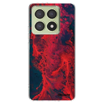 Picasee husă transparentă din silicon pentru Xiaomi 14T - Organic red