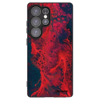 Picasee husă neagră din silicon pentru Samsung Galaxy S25 Ultra 5G - Organic red