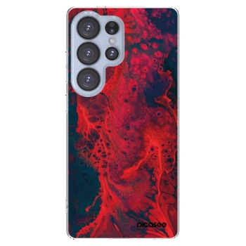 Picasee husă transparentă din silicon pentru Samsung Galaxy S25 Ultra 5G - Organic red