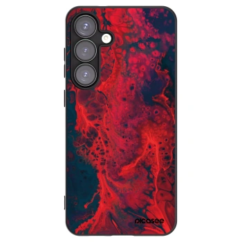 Picasee husă neagră din silicon pentru Samsung Galaxy S25+ 5G - Organic red