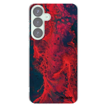 Picasee husă transparentă din silicon pentru Samsung Galaxy S25+ 5G - Organic red