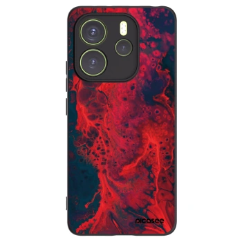 Picasee husă neagră din silicon pentru Xiaomi Redmi Note 14 4G - Organic red