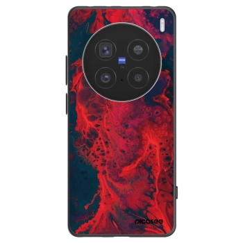 Picasee husă neagră din silicon pentru Vivo X200 Pro - Organic red