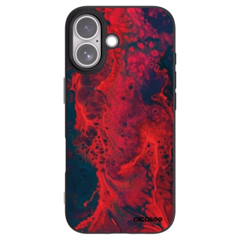 Picasee husă neagră din silicon pentru Apple iPhone 17 - Organic red