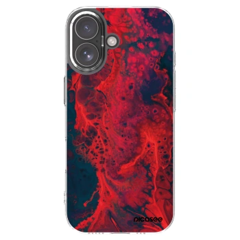 Picasee husă transparentă din silicon pentru Apple iPhone 17 - Organic red