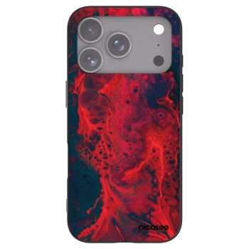 Picasee husă neagră din silicon pentru Apple iPhone 17 Pro - Organic red