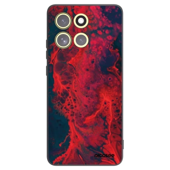 Picasee husă neagră din silicon pentru Motorola Moto G86 5G - Organic red