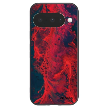 Picasee husă neagră din silicon pentru Google Pixel 10 - Organic red