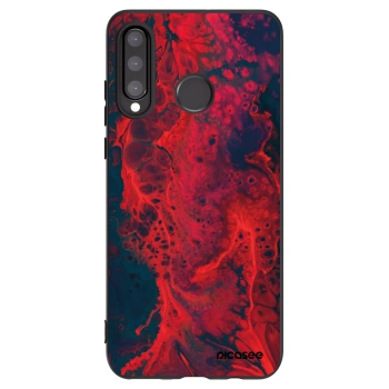 Picasee husă neagră din silicon pentru Huawei P30 Lite - Organic red