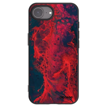 Picasee husă neagră din silicon pentru Apple iPhone 17e - Organic red