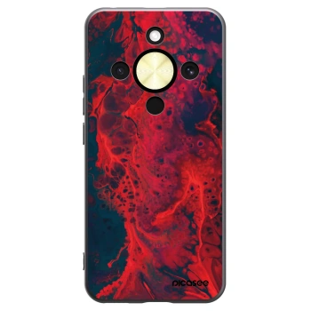 Picasee husă neagră din silicon pentru Honor Magic8 Lite 5G - Organic red