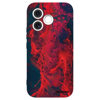 Picasee husă neagră din silicon pentru Honor 600 Lite - Organic red