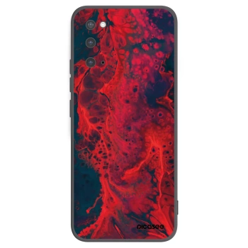 Picasee husă neagră din silicon pentru Samsung Galaxy S20 G980F - Organic red