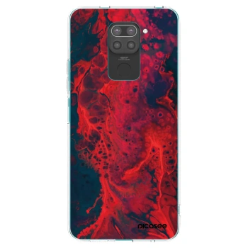 Picasee husă neagră din silicon pentru Xiaomi Redmi Note 9 - Organic red