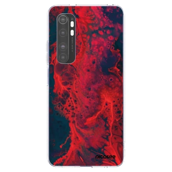 Picasee husă transparentă din silicon pentru Xiaomi Mi Note 10 Lite - Organic red