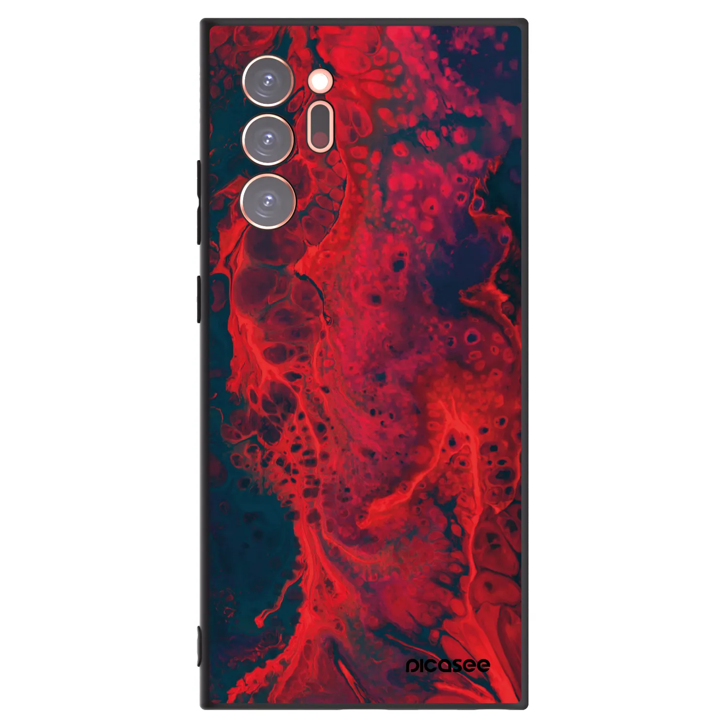 Picasee husă neagră din silicon pentru Samsung Galaxy Note 20 Ultra - Organic red