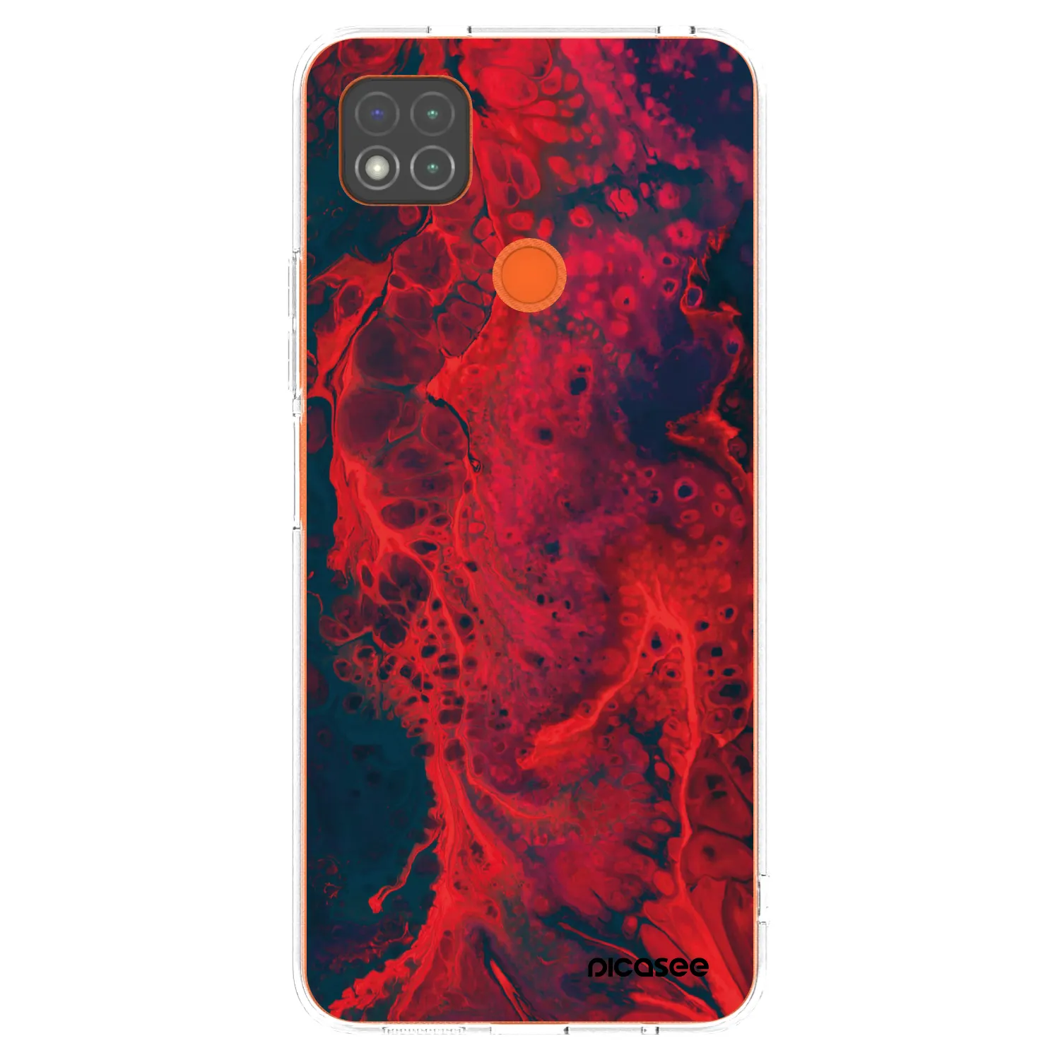 Picasee husă transparentă din silicon pentru Xiaomi Redmi 9C - Organic red