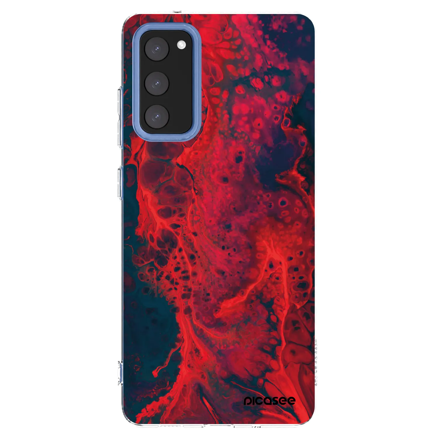 Picasee husă transparentă din silicon pentru Samsung Galaxy S20 FE - Organic red