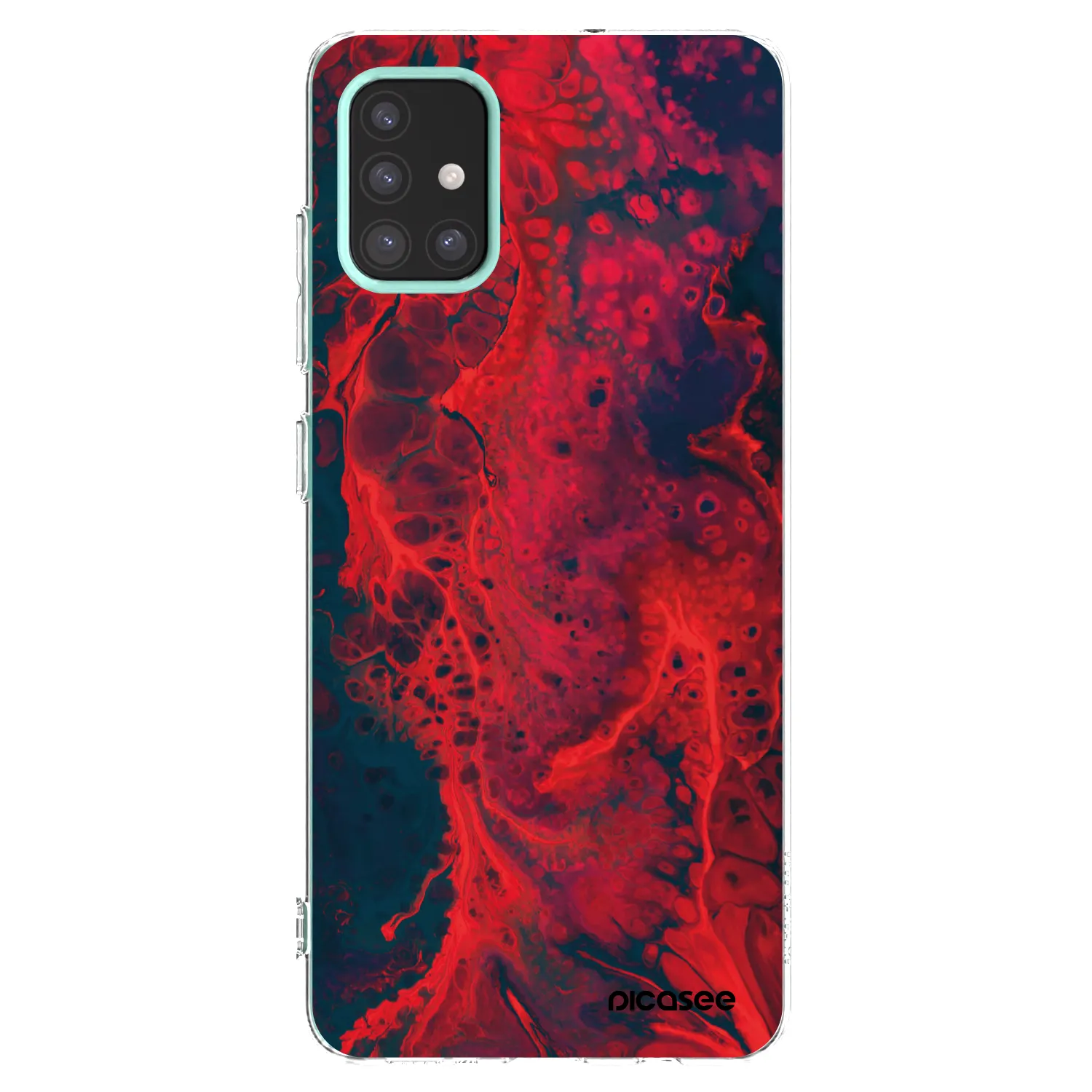 Picasee husă transparentă din silicon pentru Samsung Galaxy M31s - Organic red