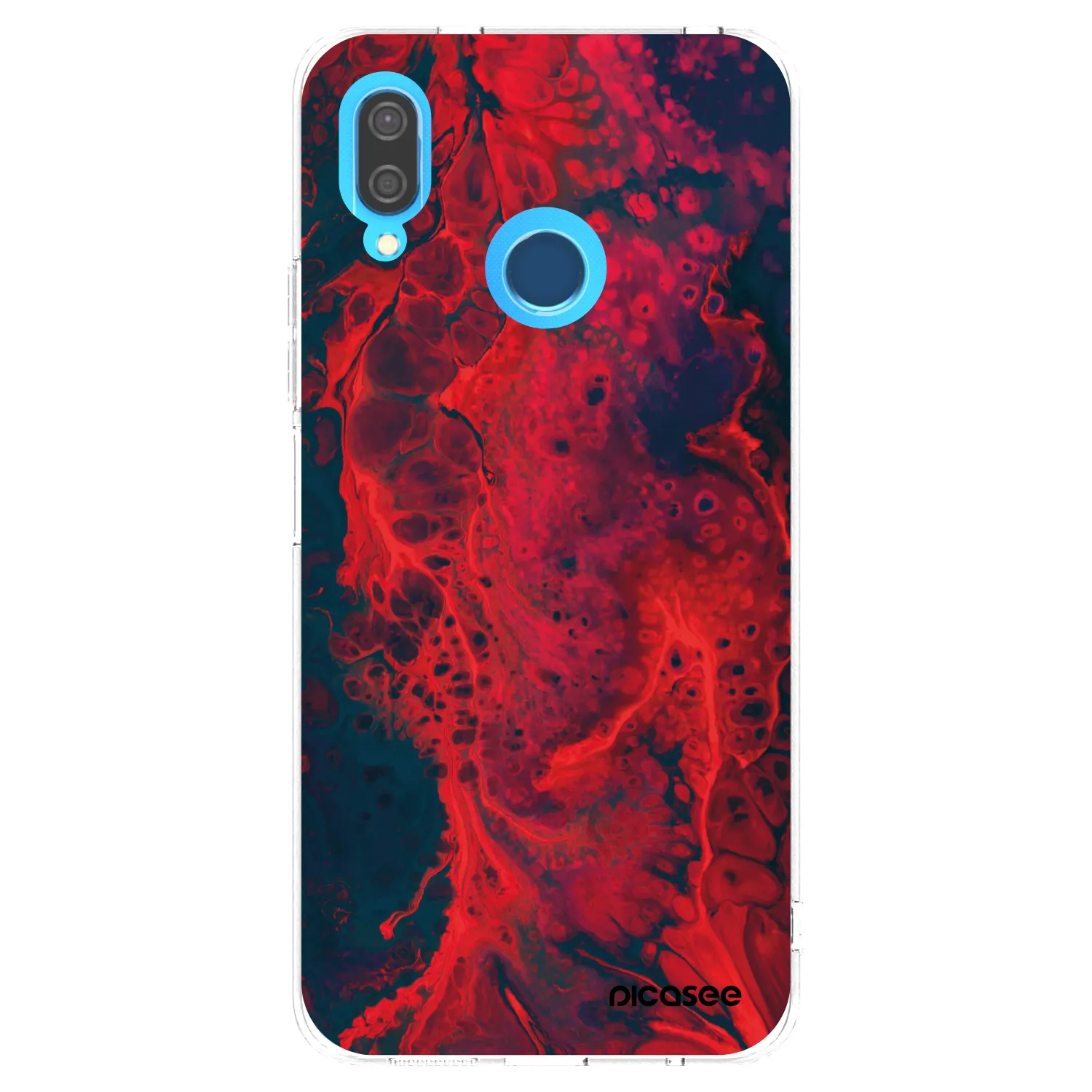 Picasee husă transparentă din silicon pentru Huawei P20 Lite - Organic red