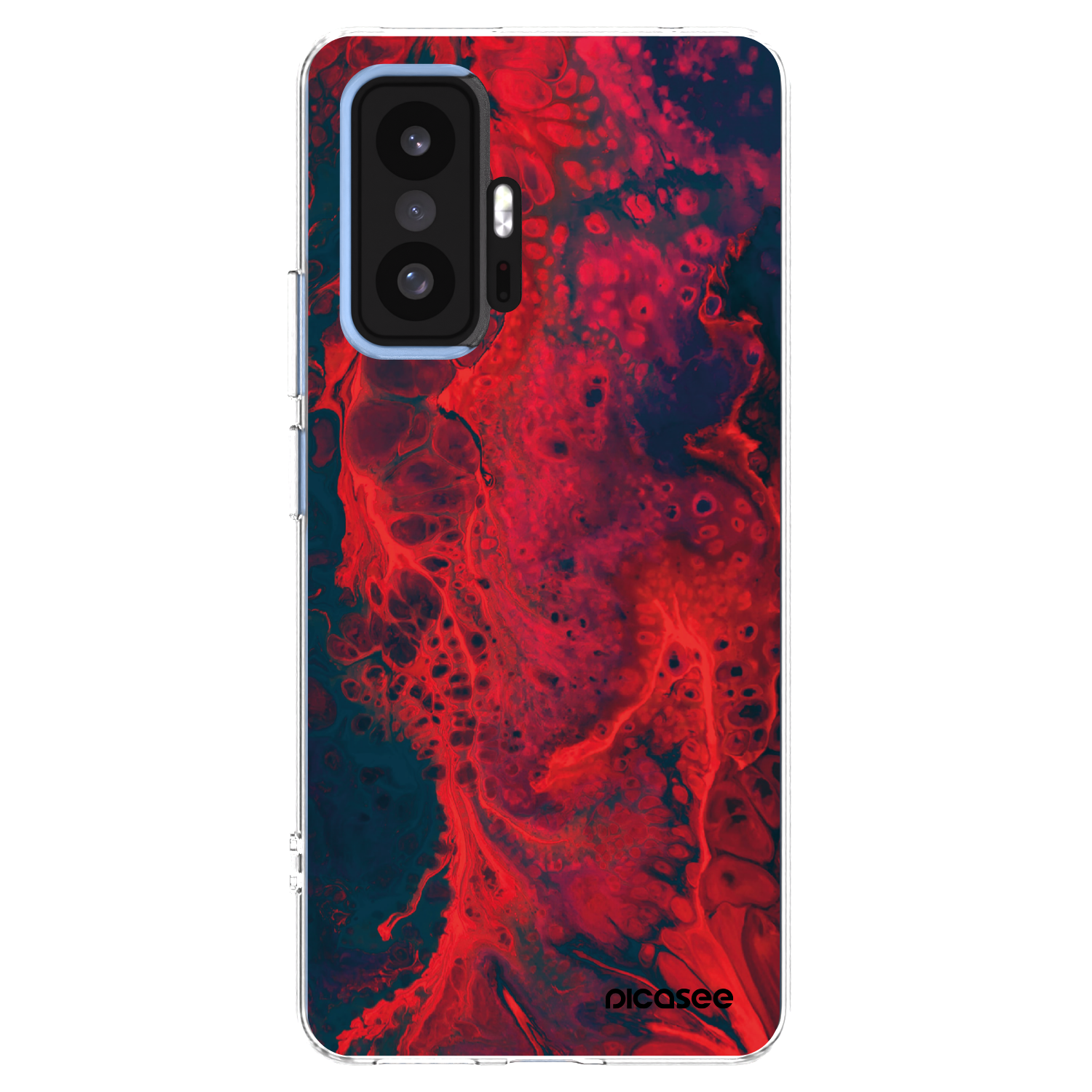 Picasee husă transparentă din silicon pentru Xiaomi 11T - Organic red