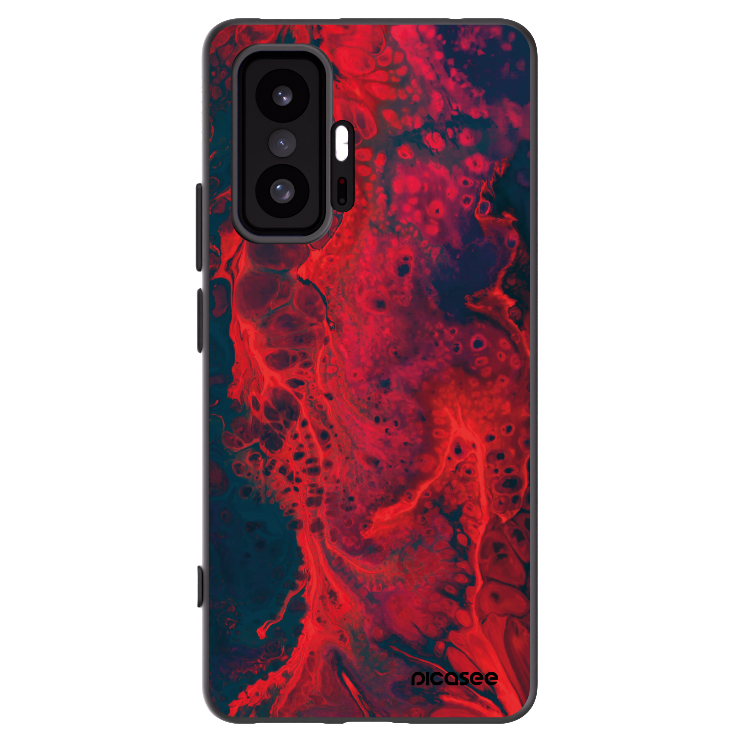Picasee husă neagră din silicon pentru Xiaomi 11T Pro - Organic red