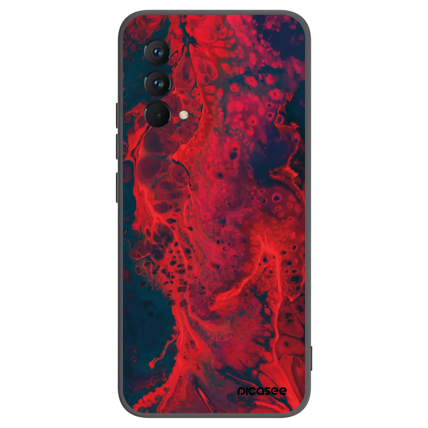 Picasee husă neagră din silicon pentru Realme GT Master Edition 5G - Organic red