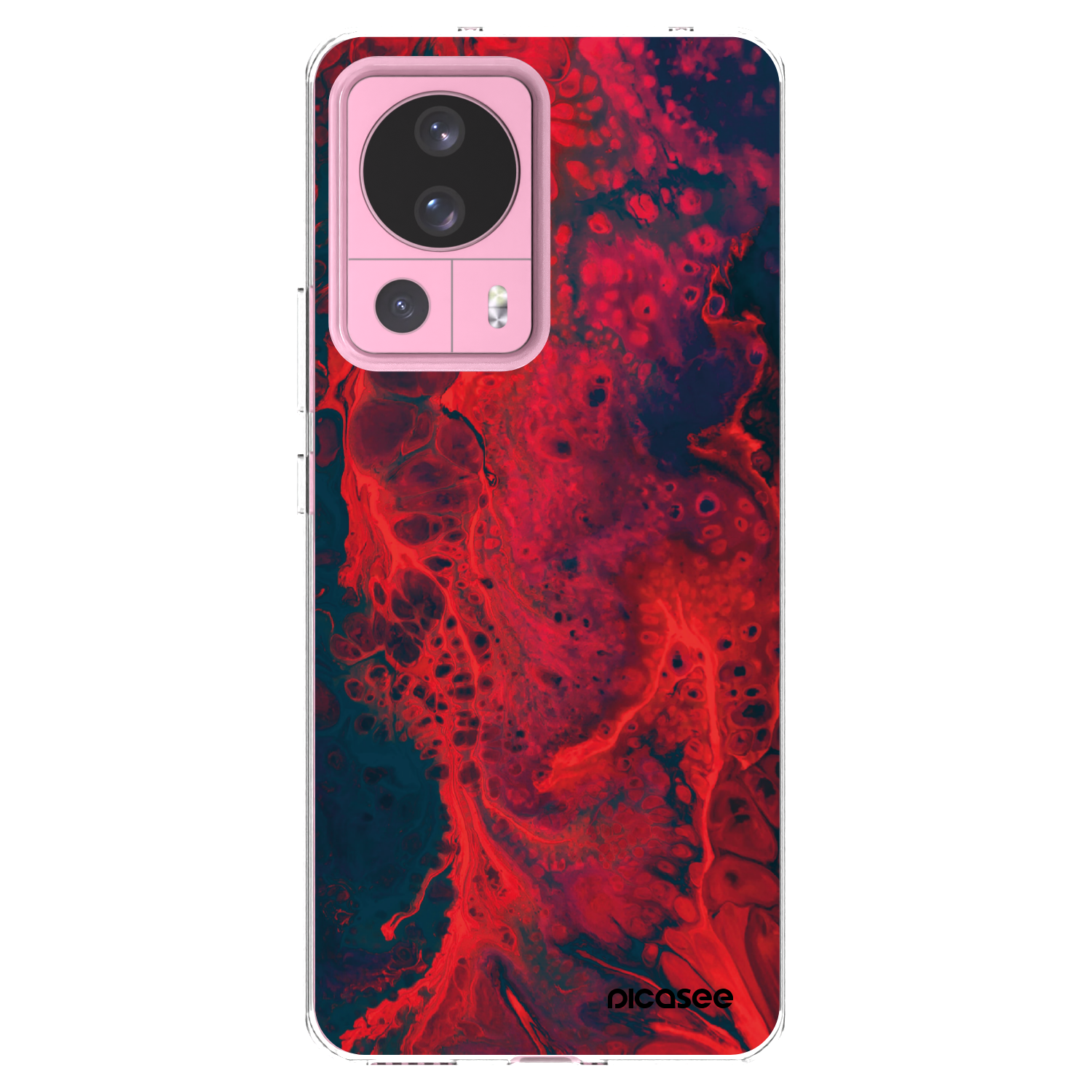 Picasee husă transparentă din silicon pentru Xiaomi 13 Lite - Organic red