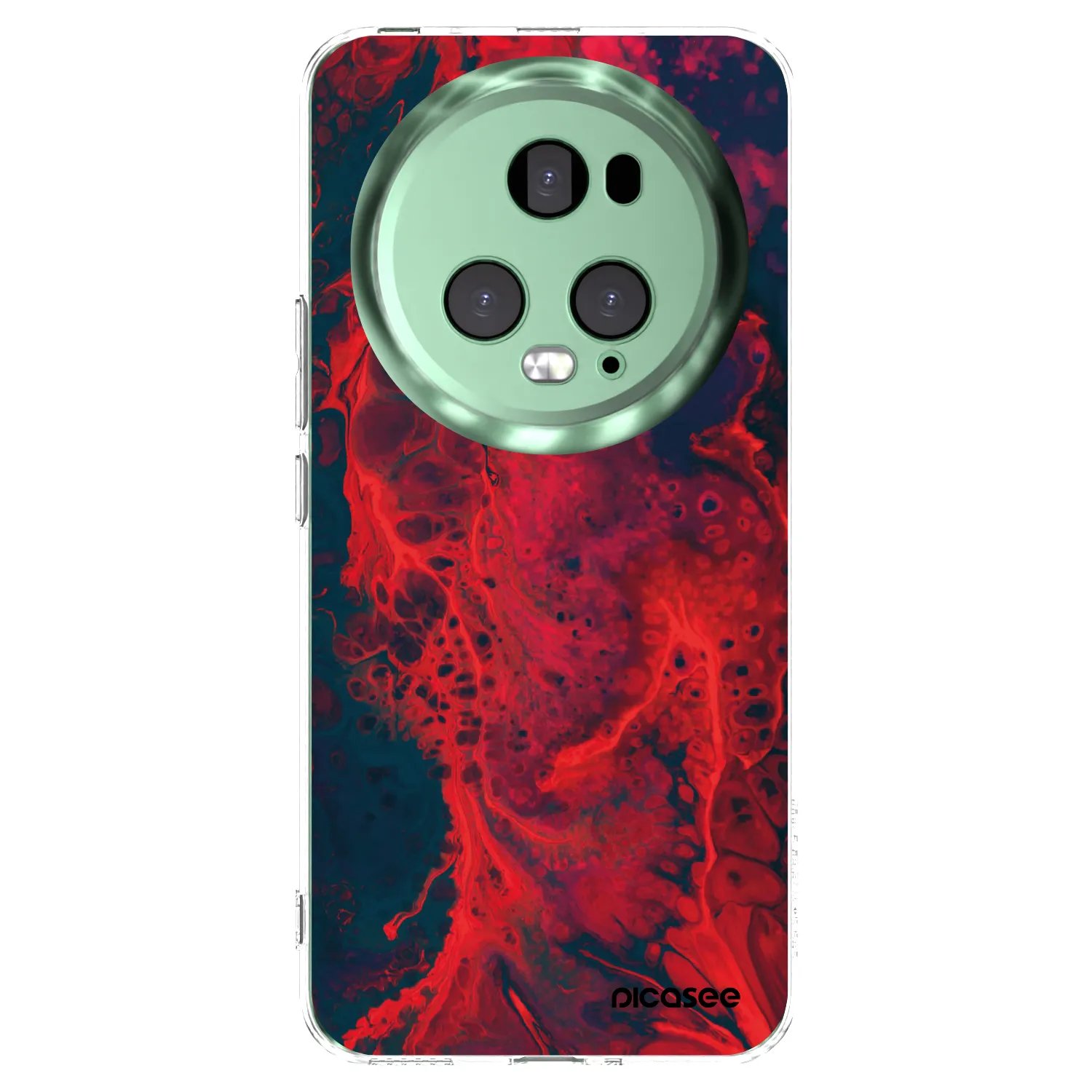 Picasee husă transparentă din silicon pentru Honor Magic5 Pro - Organic red