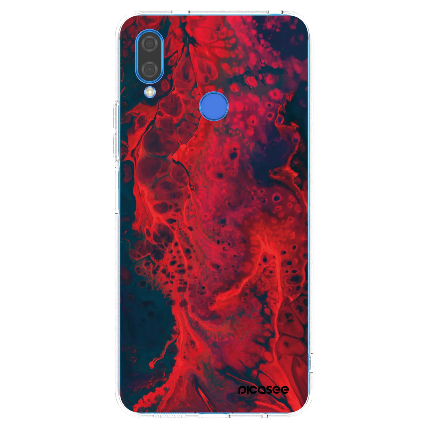 Picasee husă transparentă din silicon pentru Huawei Nova 3 - Organic red