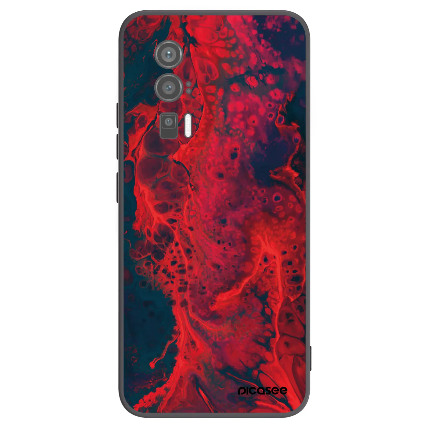 Picasee husă neagră din silicon pentru Xiaomi Poco F5 Pro 5G - Organic red