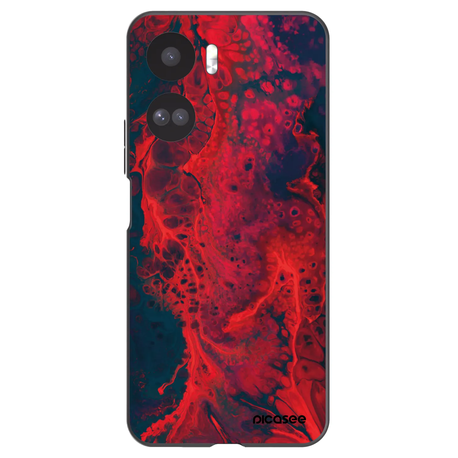 Picasee husă neagră din silicon pentru Honor 90 Lite 5G - Organic red