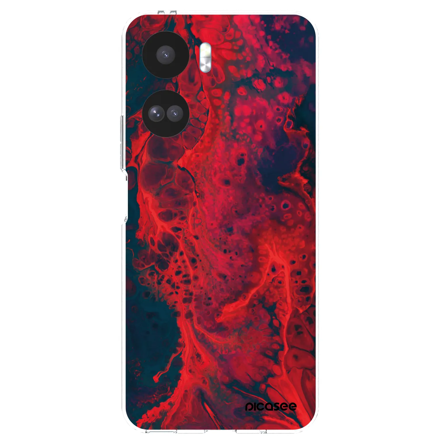 Picasee husă transparentă din silicon pentru Honor 90 Lite 5G - Organic red