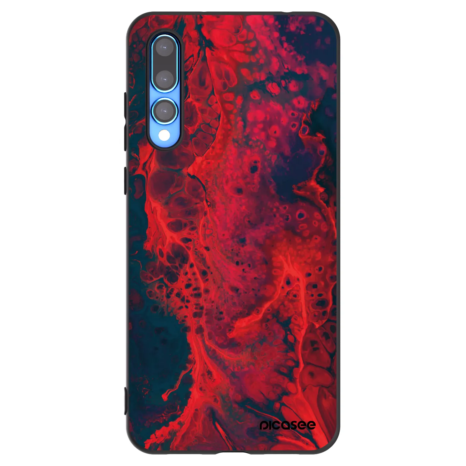 Picasee husă neagră din silicon pentru Huawei P20 Pro - Organic red