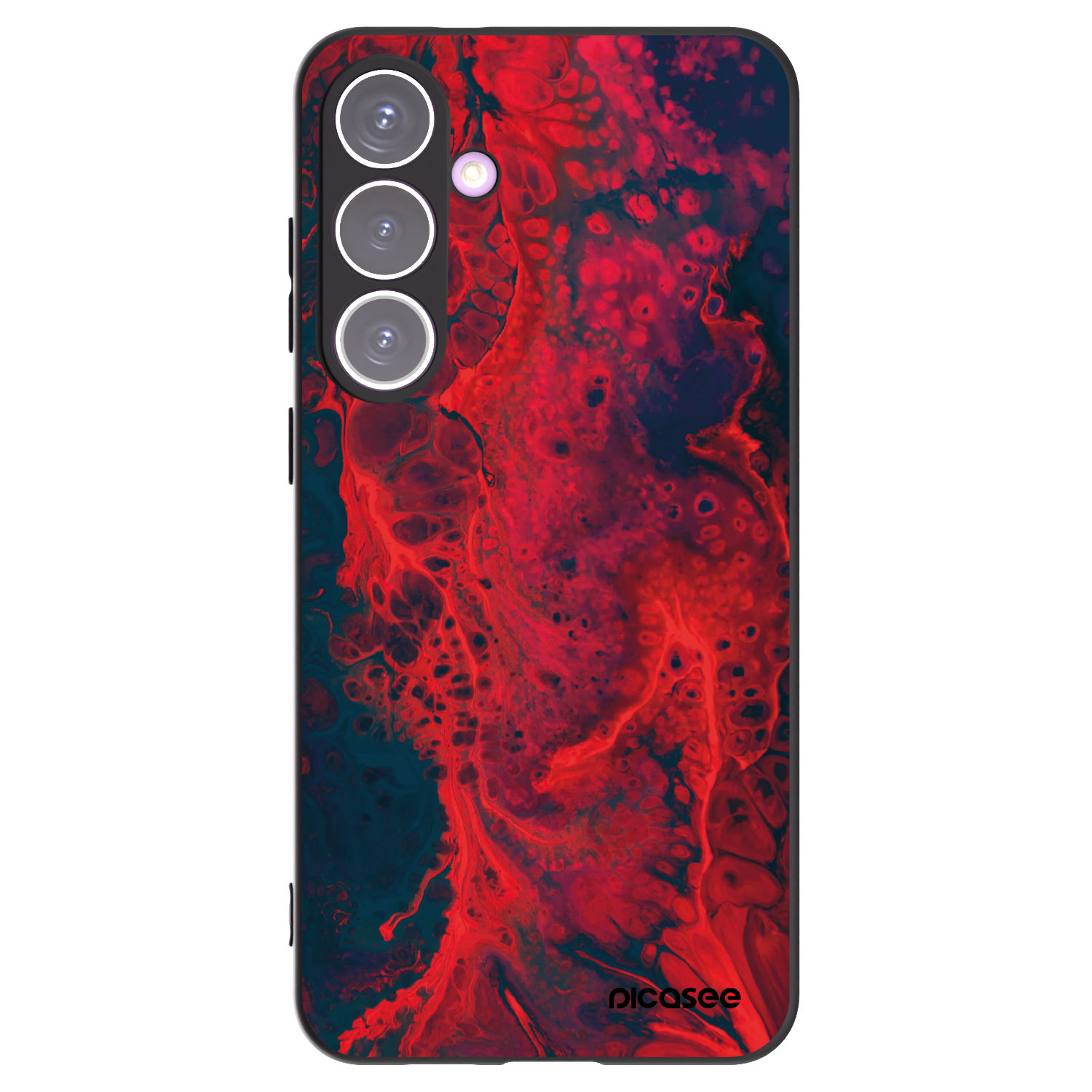 Picasee husă neagră din silicon pentru Samsung Galaxy S24+ S926B 5G - Organic red