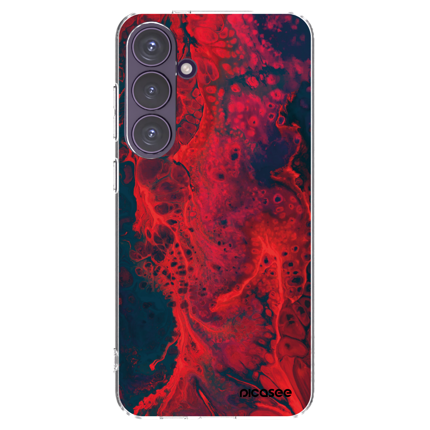 Picasee husă transparentă din silicon pentru Samsung Galaxy S24+ S926B 5G - Organic red