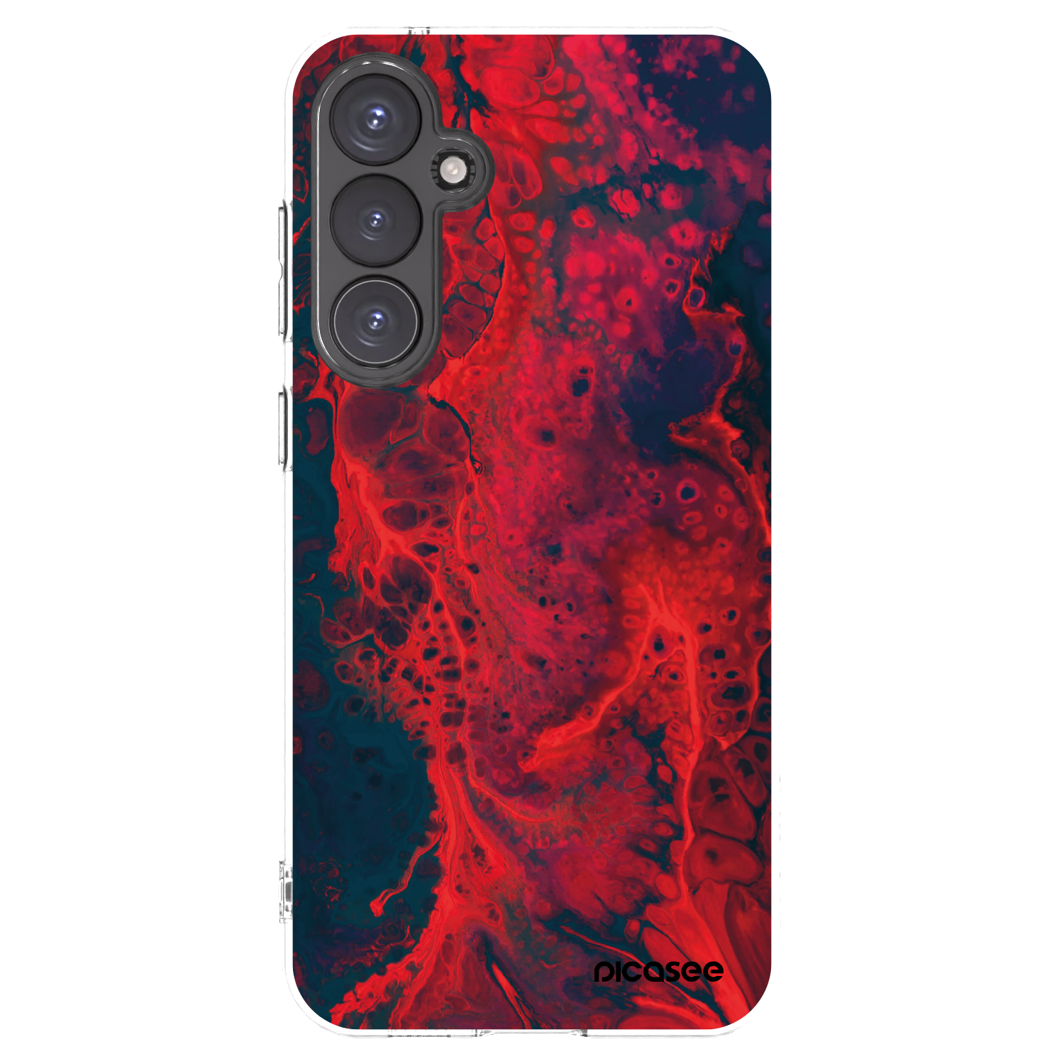 Picasee husă transparentă din silicon pentru Samsung Galaxy S23 FE S711B - Organic red