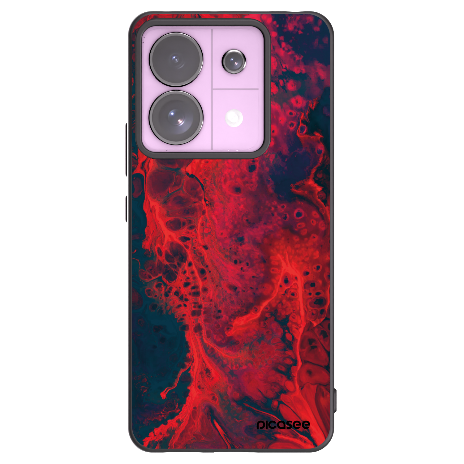 Picasee husă neagră din silicon pentru Xiaomi Redmi Note 13 Pro 5G - Organic red
