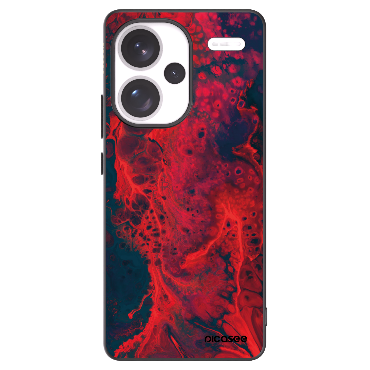 Picasee husă neagră din silicon pentru Xiaomi Redmi Note 13 Pro+ 5G - Organic red