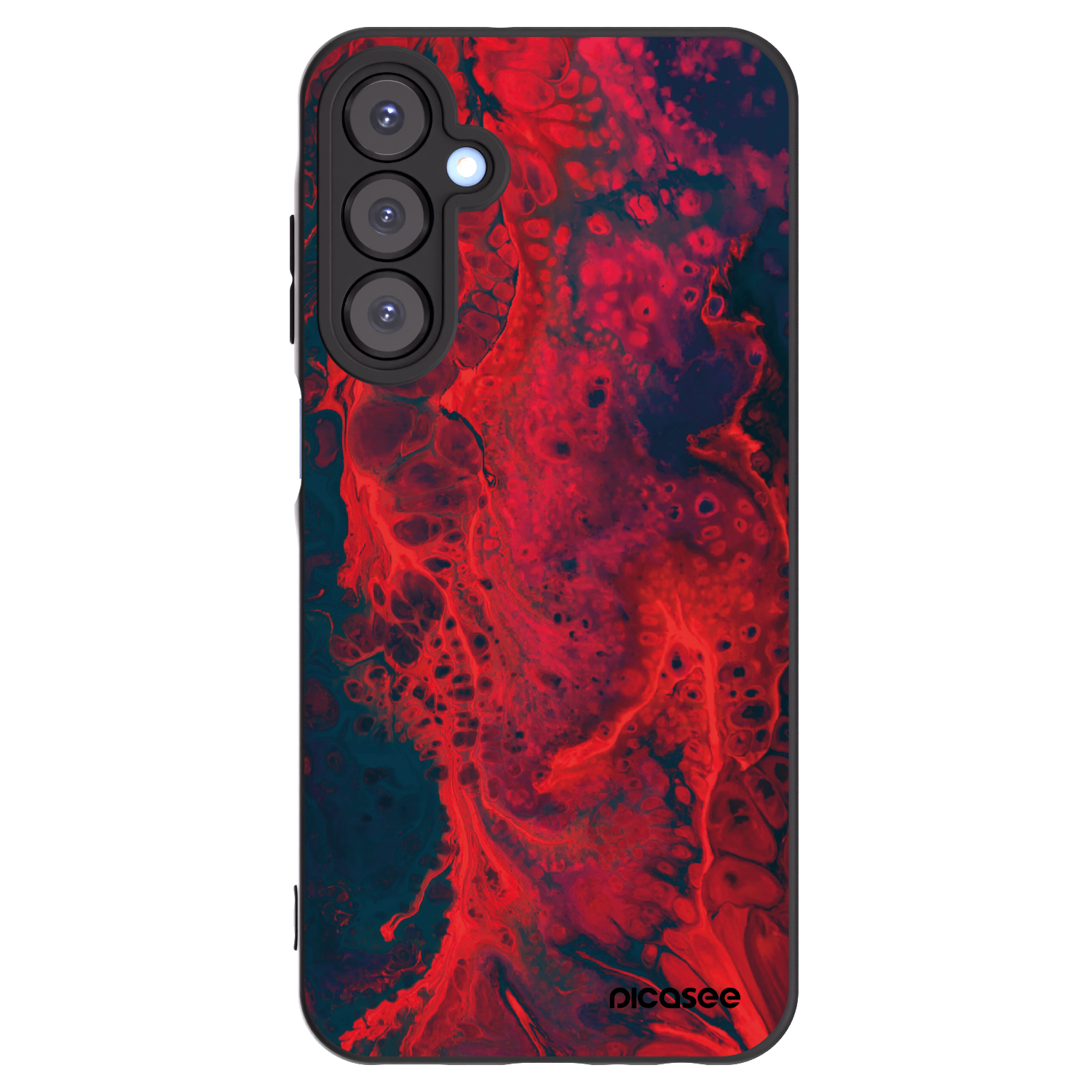 Picasee husă neagră din silicon pentru Samsung Galaxy A25 A256B 5G - Organic red